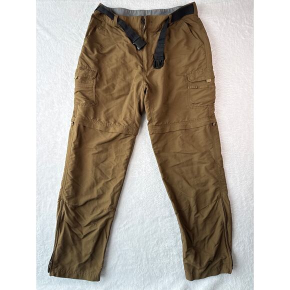 Cabelas Hiking Pants 38/34 Zip Off Convertible Cargo Shorts Zip Pockets Outdoors - Picture 1 of 8